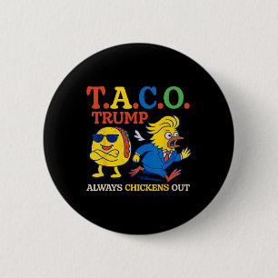Taco Spaß Trumps verhüllen Taco Amerika Button