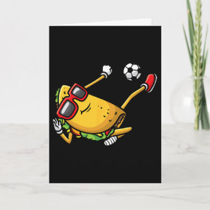 Taco spielt Fußball mexikanischer Cinco De Mayo Ki Karte