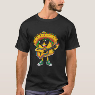 Taco spielt Gitarre Cinco de Mayo Lustiger Mexikan T-Shirt