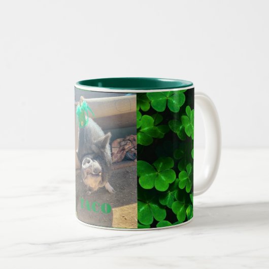 Taco St. Patrick's Day Tasse (VorderseiteRechts)