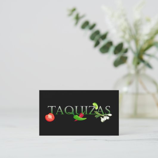 Taco-Stände Visitenkarte (Stehend Vorderseite)