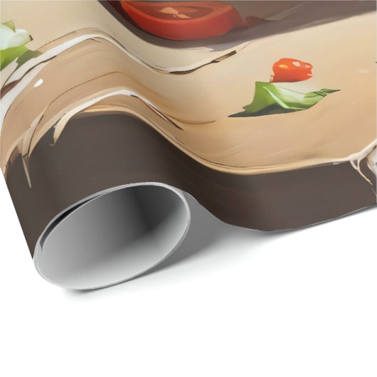 Taco Still Life Decoupage Geschenkpapier (Rolleneckpunkt)