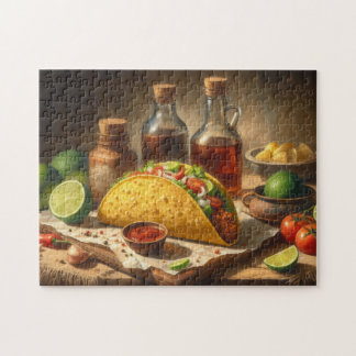 Taco Still Life Vintag Inspiriert Puzzle