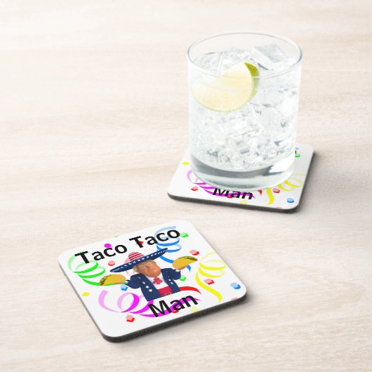 Taco Taco Man Beverage Coaster Getränkeuntersetzer (Rechte Seite)