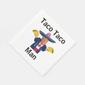 Taco Taco Man Paper Napkin Serviette (Ecke)