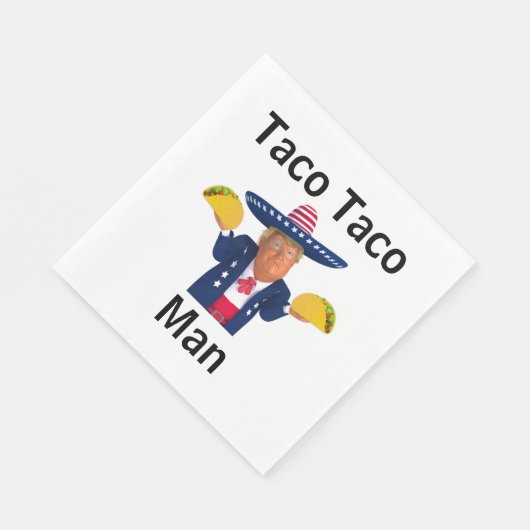 Taco Taco Man Paper Napkin Serviette (Ecke)