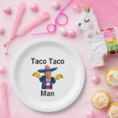 Taco Taco Man Paper Plate Pappteller (Party)