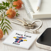 Taco Taco Man Schlüsselanhänger (Vorderseite rechts)