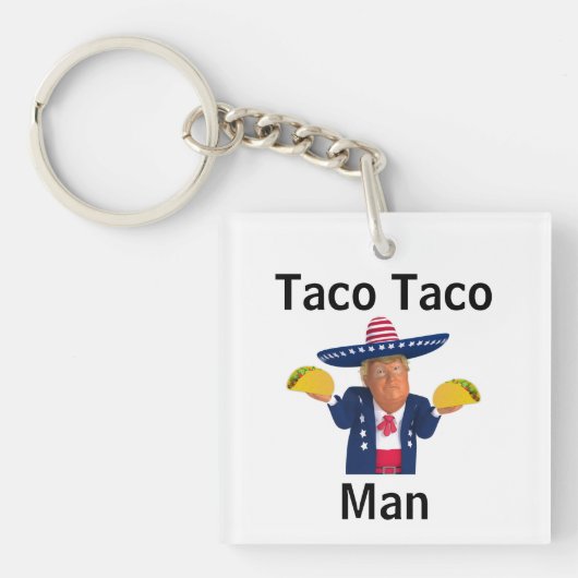 Taco Taco Man Schlüsselanhänger (Vorderseite)