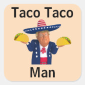 Taco Taco Man Sticker (Vorderseite)