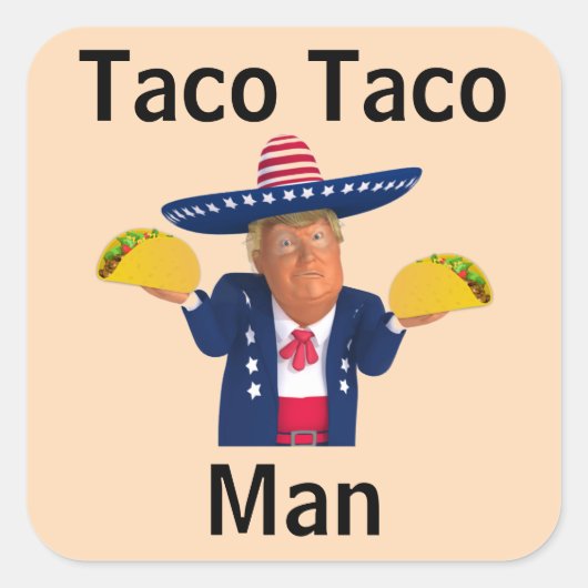 Taco Taco Man Sticker (Vorderseite)