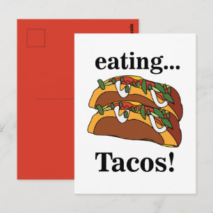 Taco Tacos Essen Lustig Postkarte