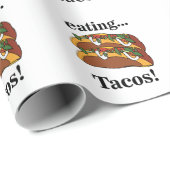 Taco Tacos Lustiger Geburtstag Geschenkpapier (Rolleneckpunkt)
