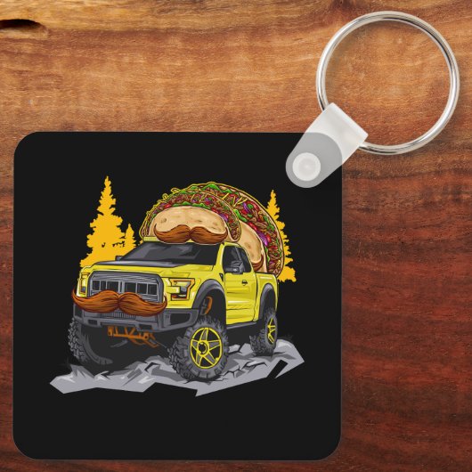 Taco Tacos Truck TRD Überlandung Überland 4X4 Truc Schlüsselanhänger (Rückseite)