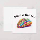 Taco-Tag Feiertagskarte (Vorne/Hinten)