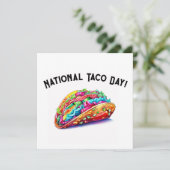 Taco-Tag Feiertagskarte (Stehend Vorderseite)