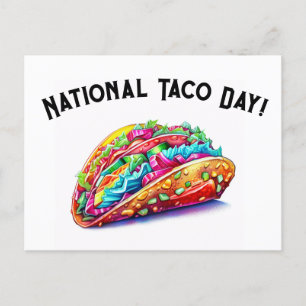 Taco-Tag Feiertagspostkarte