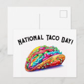 Taco-Tag Feiertagspostkarte (Vorne/Hinten)