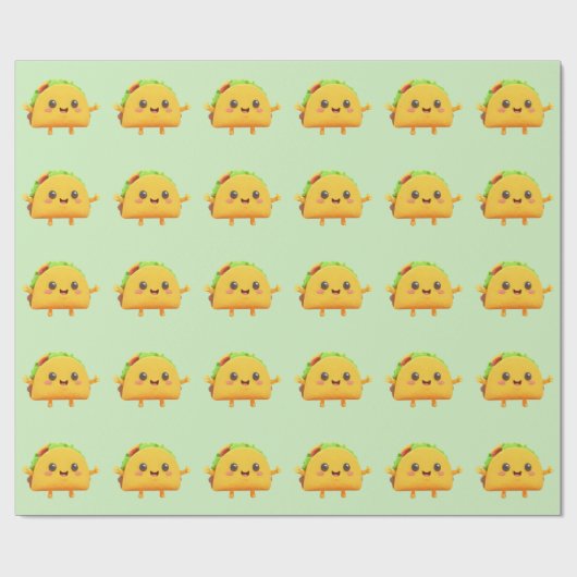 Taco Tea green Geschenkpapier (Flach)