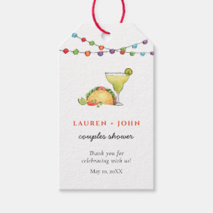 Taco & Tequila Fiesta Paare Dusche Danke Geschenkanhänger