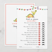 Taco & Tequila Fiseta 'Guess Who' Showspiel Einladung (Vorne/Hinten)