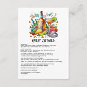 Taco & Tequila Mexican Fiesta Gastdetails Begleitkarte (Vorderseite)