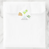 Taco-Thema Runder Aufkleber (Tasche)