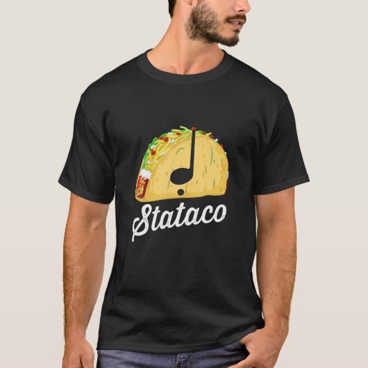 Taco Theory Staccato Stataco Funny Music Rhythm Sy T-Shirt (Vorderseite)