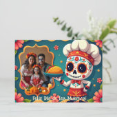 💀 Taco "Til Grabstein Grußkarte Einladung (Stehend Vorderseite)