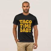 Taco Time Baby Minimal Retro T-Shirt (Vorne ganz)