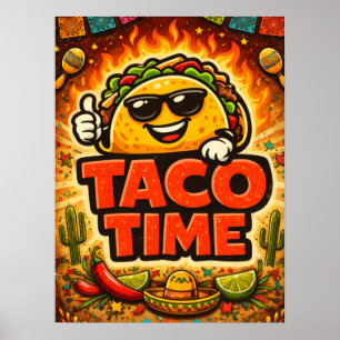 Taco Time - Fiesta Fiasco - Foodie-Fiends Poster
