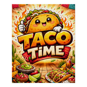 Taco Time - Fiesta Fiasco - Foodie-Freunde Poster