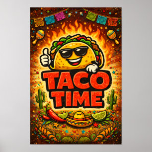 Taco Time - Fiesta-Fiasko - Foodie-Freunde Poster