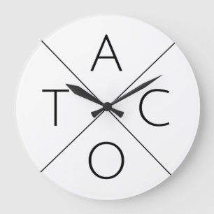 Taco Time Große Wanduhr