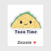 Taco Time Niedlich Kawaii Taco Aufkleber (Blatt)