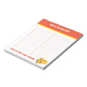 Taco To Do List, Custom Notepad, Personalisiert Notizblock (Rotiert)