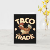 Taco Trade, lustige Satire der politischen Zölle,  Karte (Gelbe Blume)