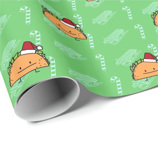 Taco-tragender Geschenkpapier (Rolleneckpunkt)
