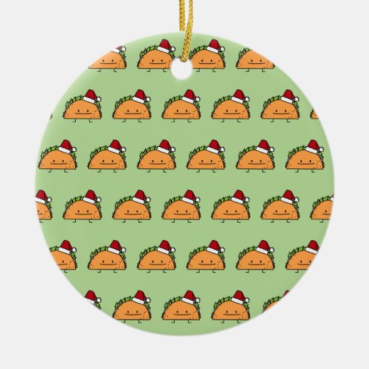 Taco-tragender Keramik Ornament (Vorne)