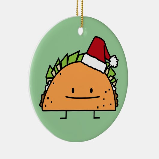 Taco-tragender Keramik Ornament (Rechts)