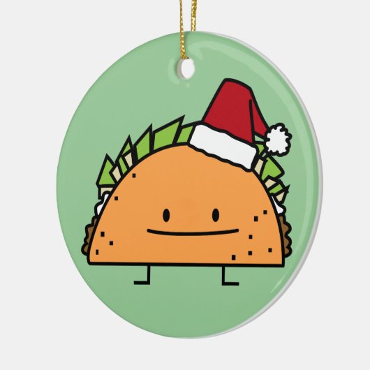 Taco-tragender Keramik Ornament (Links)