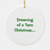 Taco-tragender Keramik Ornament (Hinten)