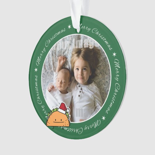 Taco-tragender Ornament (Vorderseite)