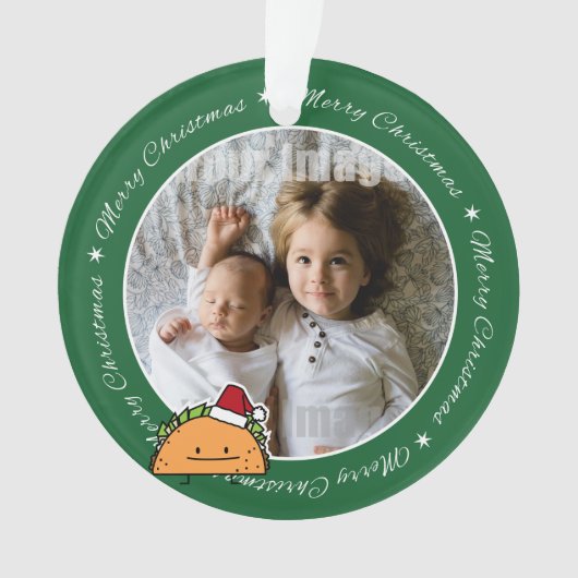 Taco-tragender Ornament (Vorderseite)