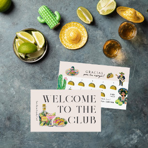 Taco-Treuekarte   Fiesta Belohnungs-Stempelkarte Visitenkarte