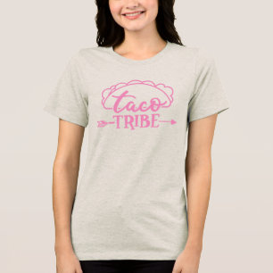 Taco Tribe Zitat Junggesellinnenabschied Tri-Blend Shirt