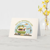 Taco Truck Camper Pub Green Valentine Karte (Gelbe Blume)