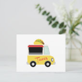 Taco Truck Food Postkarte (Stehend Vorderseite)