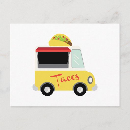Taco Truck Food Postkarte (Vorderseite)