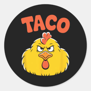 Taco Trump hält immer den Tar des politischen Humo Runder Aufkleber